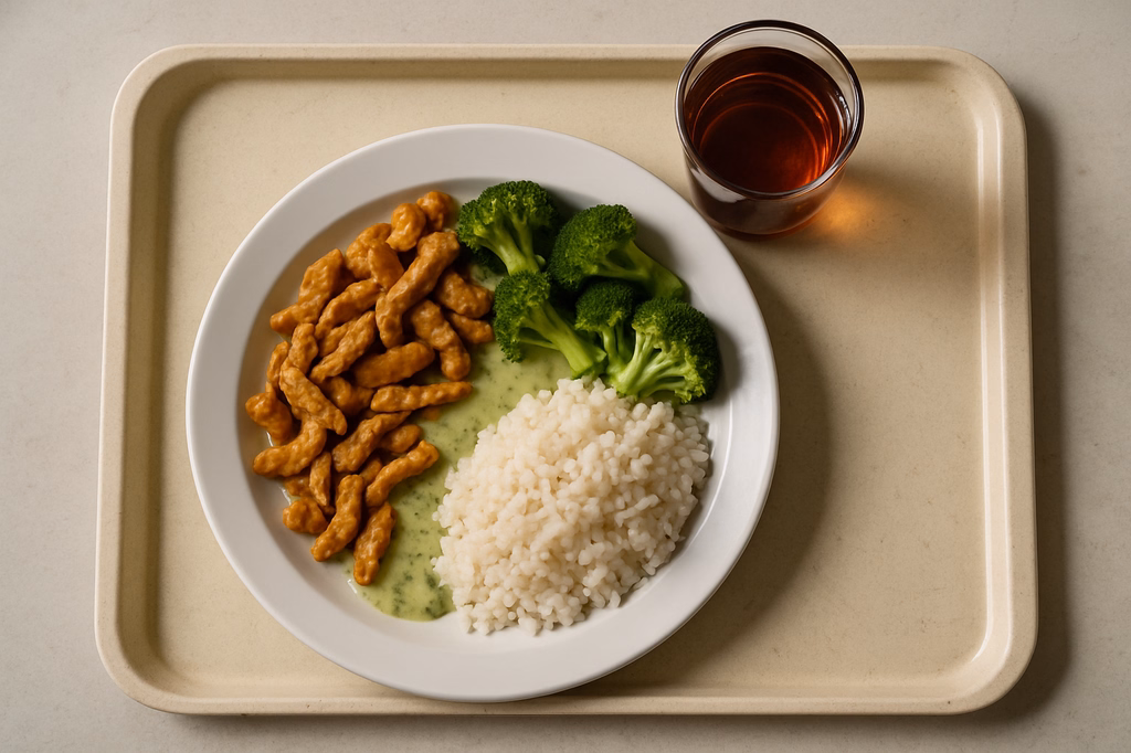 Veganes Soja - Gemüsegeschnetzeltes mit veganer Kräutersoße (AI Generated)