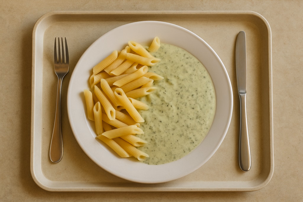Pasta mit veganer Kräutersoße (AI Generated)