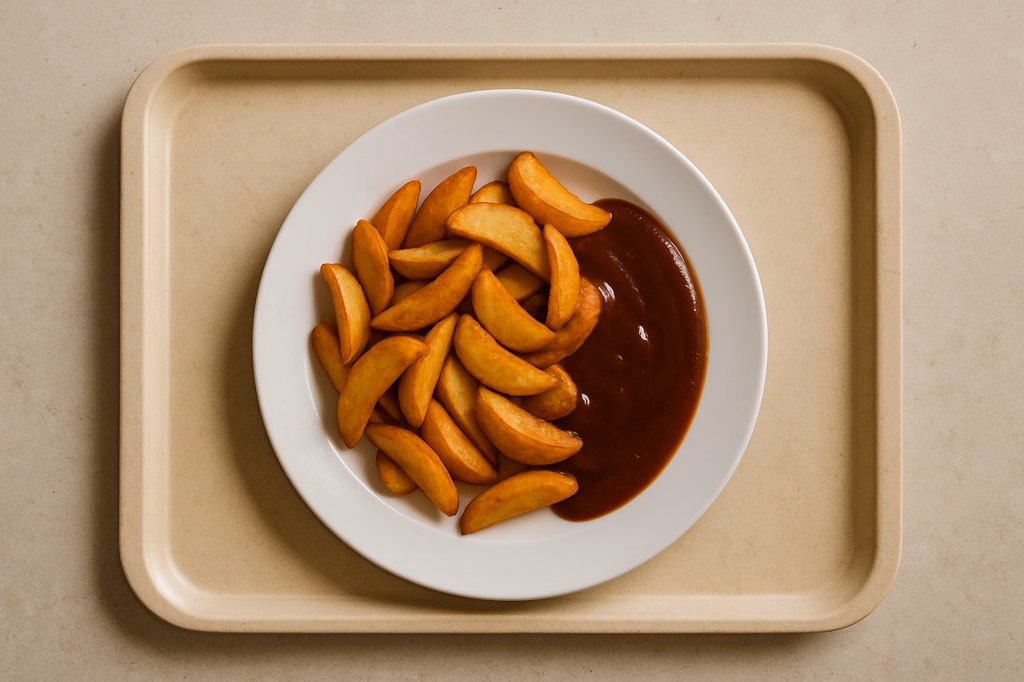 Country Wedges mit Barbecuesoße (AI Generated)