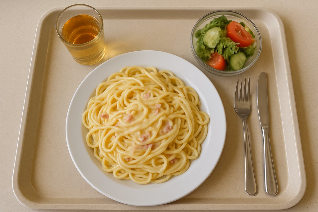Pasta mit Carbonara - Soße (AI Generated)