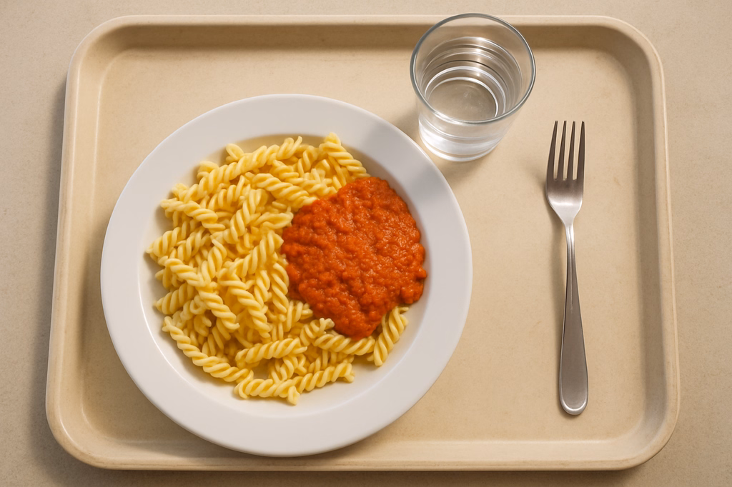 Pasta mit roter Pestosoße (AI Generated)