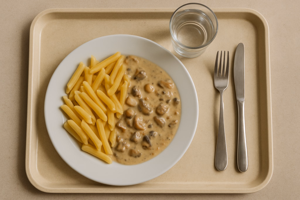Pasta an Steinpilzrahmsoße (AI Generated)