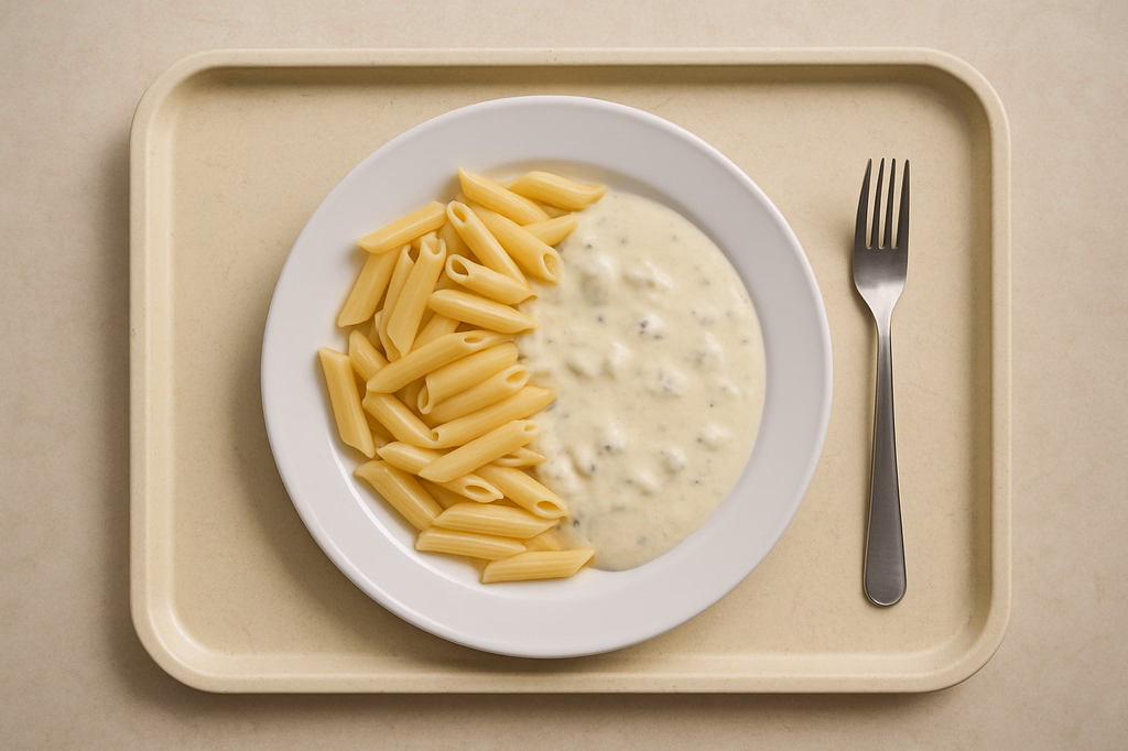 Pasta mit mit Gorgonzolasoße (AI Generated)