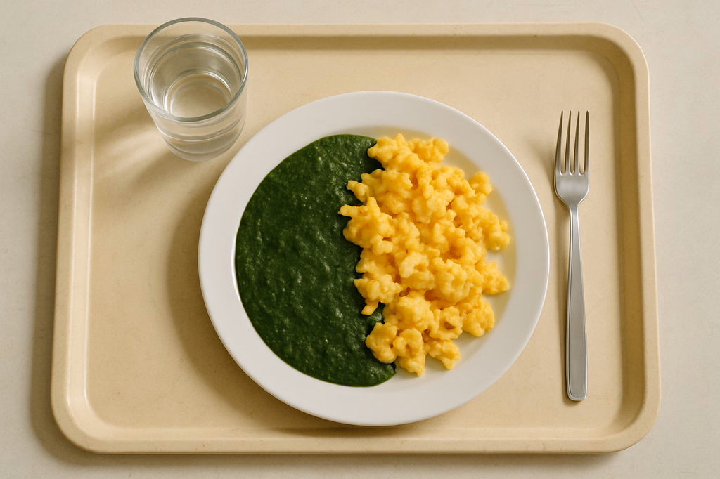 Rahmspinat mit Rührei (AI Generated)