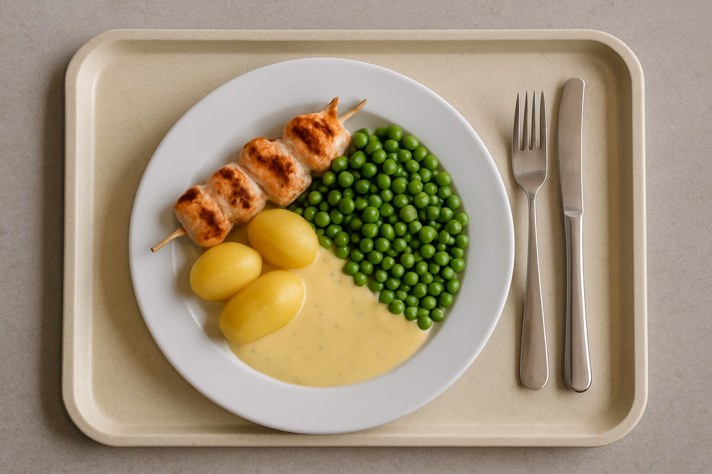 Hähnchenfiletspieß auf Berner Soße (AI Generated)