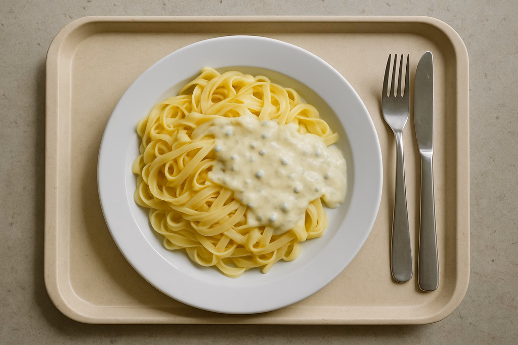 Tagliatelle mit Gorgonzolasoße mit Gorgonzolasoße (AI Generated)