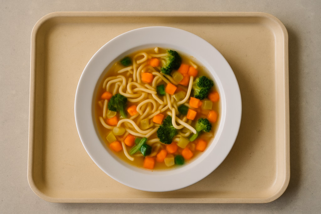 Nudelsuppe mit frischen Gemüse (AI Generated)
