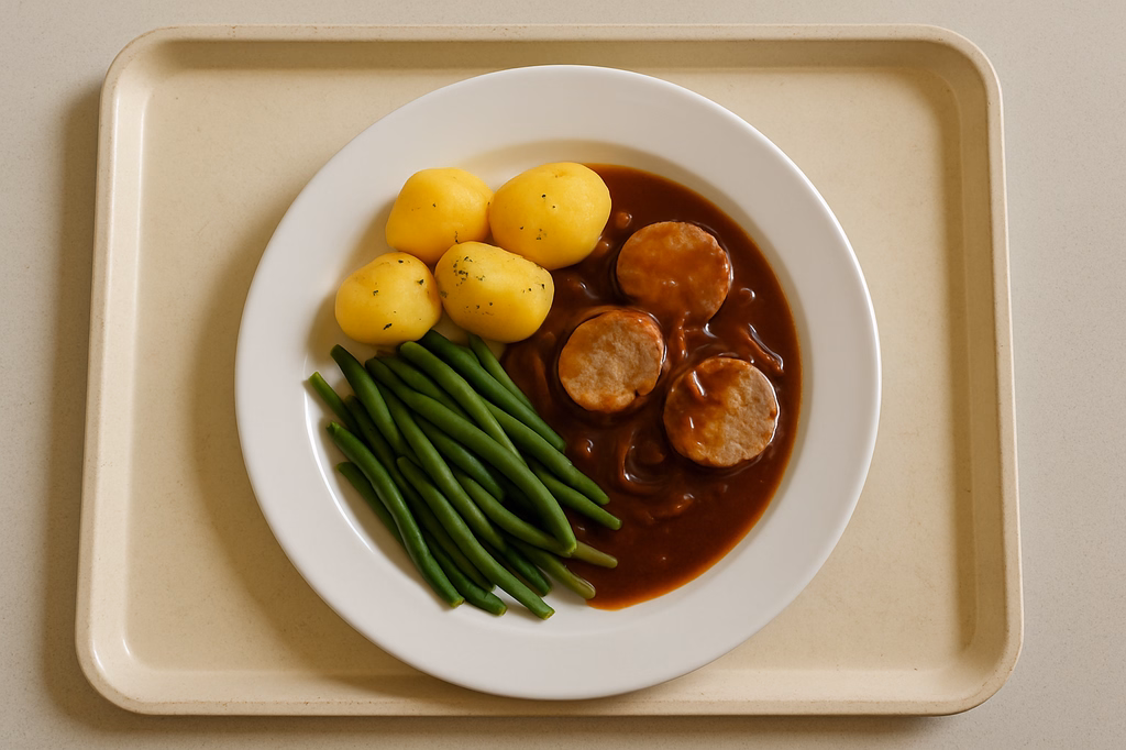 Schweinelendchen an Portwein - Zwiebelsoße (AI Generated)