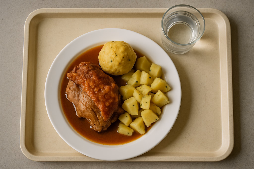 Knuspriges Schweineschäufele an Bratenjus (AI Generated)