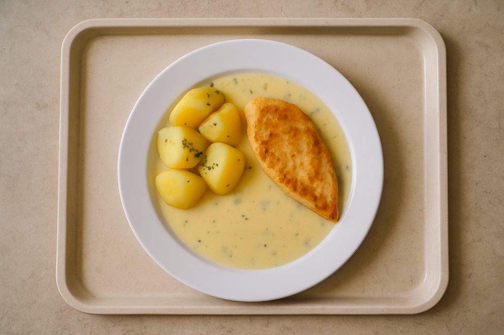 Hähnchenbrustfilet auf Berner Soße (AI Generated)