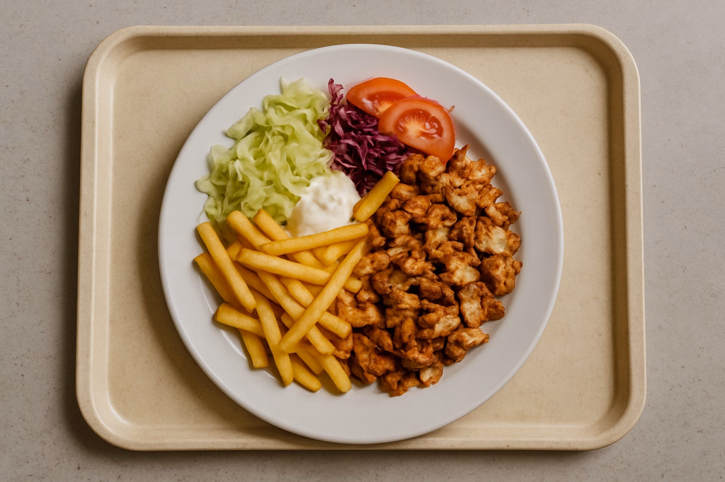 Kebabteller vom Hähnchen (AI Generated)