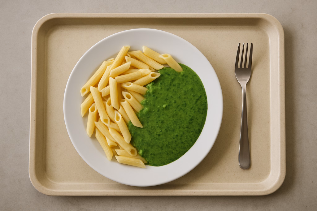 Pasta mit Bärlauchsoße (AI Generated)