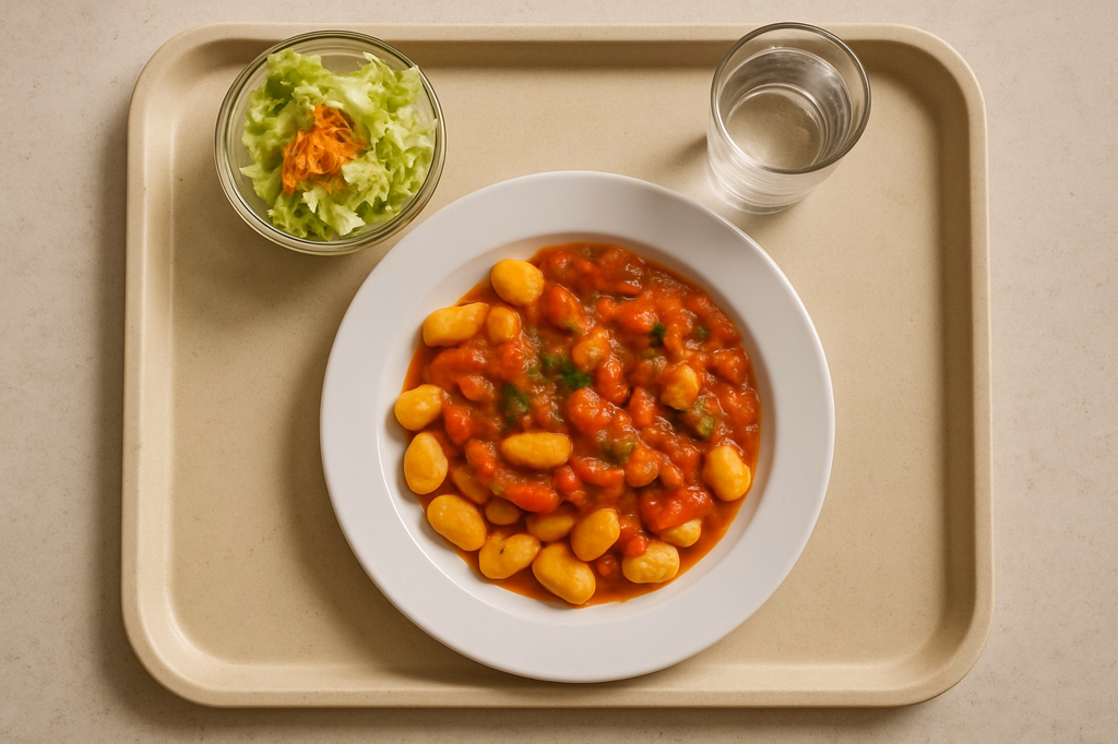 Kartoffelgnocchi mit Tomaten Gemüsesugo (AI Generated)