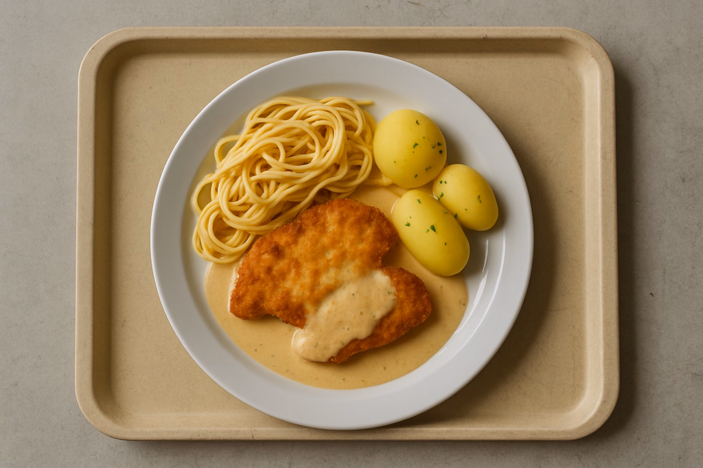 Hähnchenpicatta mit Rahmsoße (AI Generated)
