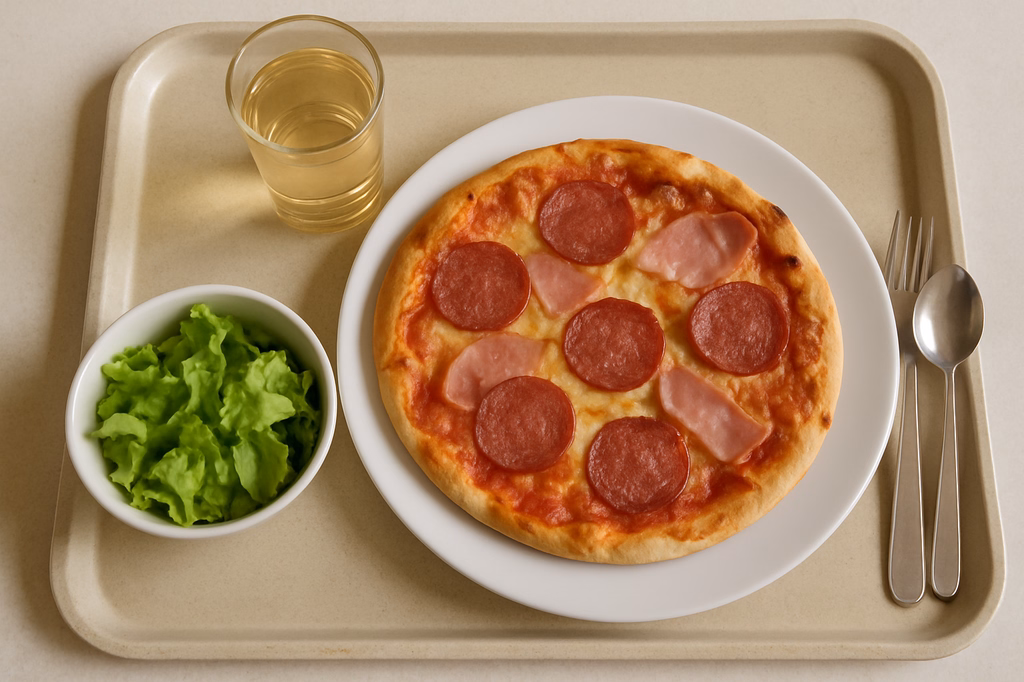 Pizza Salami - Schinken (AI Generated)