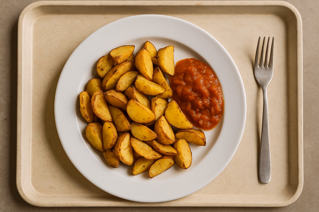 Countrykartoffeln mit Salsadip (AI Generated)