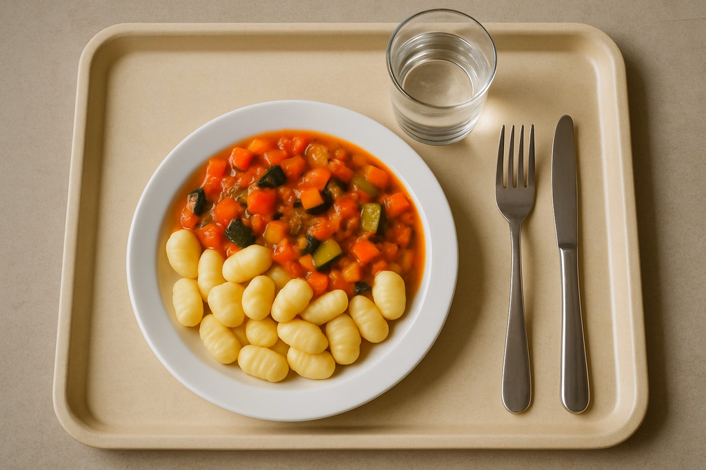 Kartoffelgnocchi mit Veganer Gemüsesoße (AI Generated)