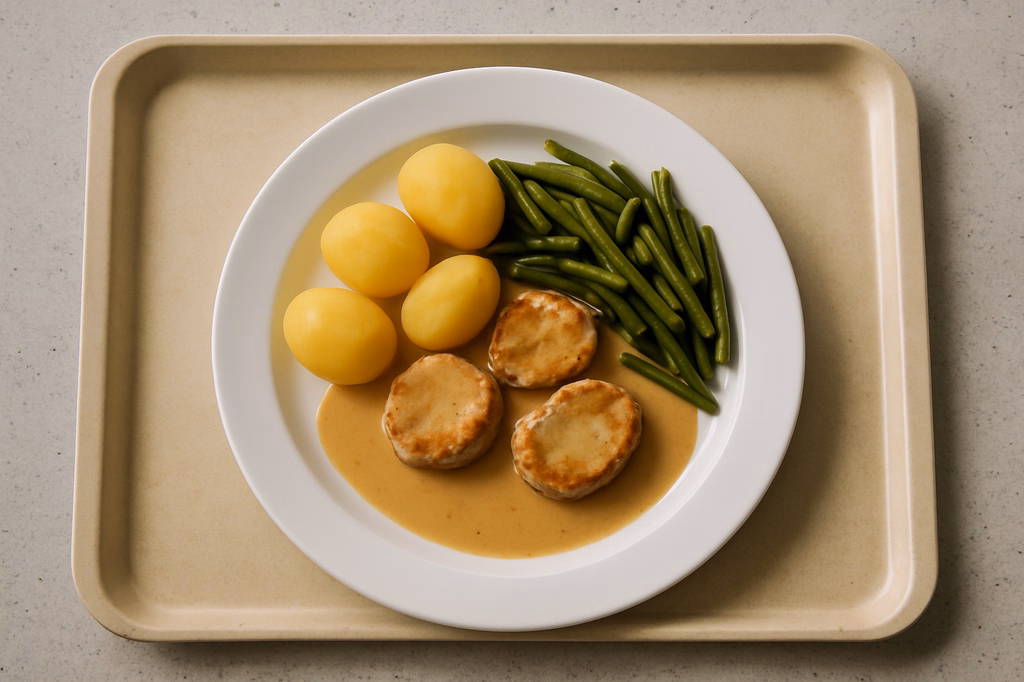 Medaillons von der Schweinelende an Rahmsoße (AI Generated)