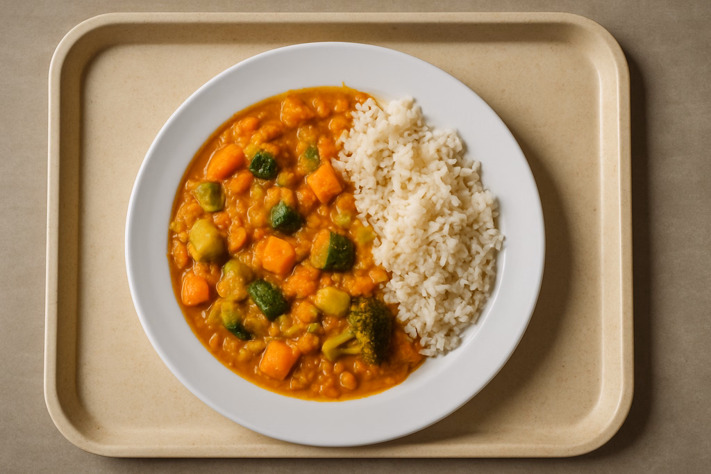 Hot Pot "Tandoori Style" mit Gemüse & roten Linsen (AI Generated)