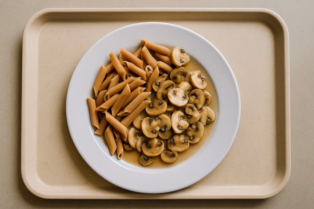 Vollkorn - Pennenudeln mit Champignions (AI Generated)