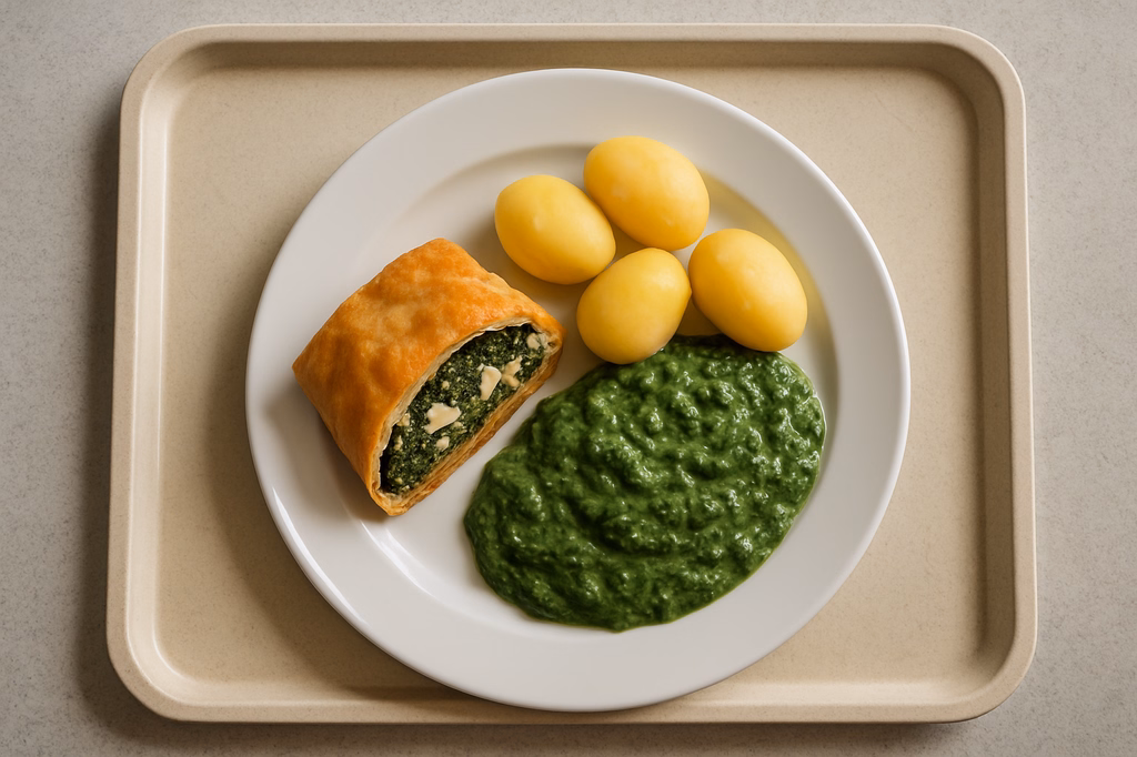 Spinatstrudel mit Fetakäse (AI Generated)