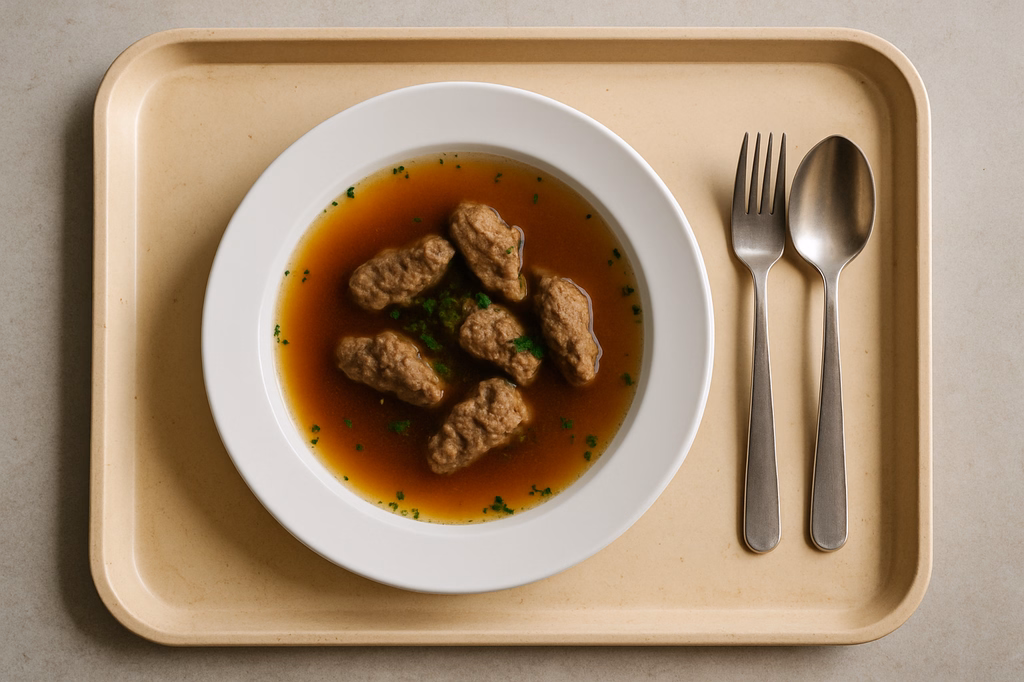 Rinderbouillon mit Leberspätzle (AI Generated)