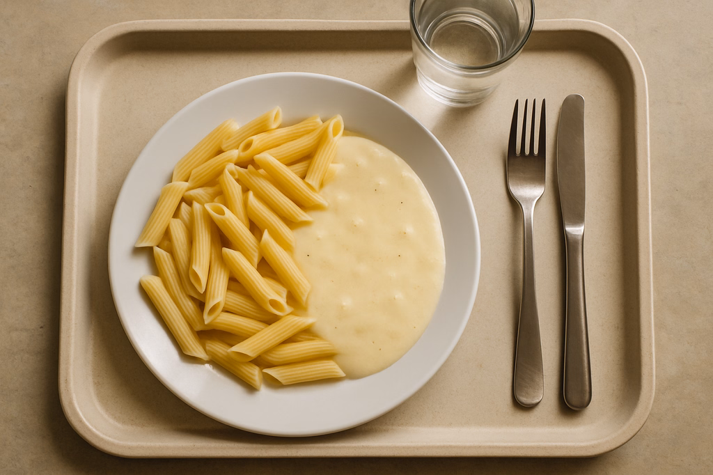 Pennenudeln mit Käsesoße (AI Generated)