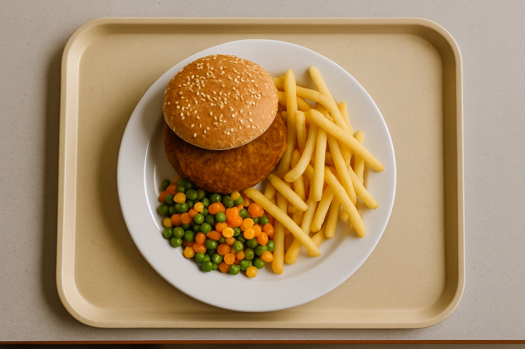 Crunchy Vegan Burger (AI Generated)