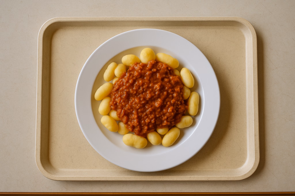 Kartoffelgnocchi mit Bolognesesoße (AI Generated)