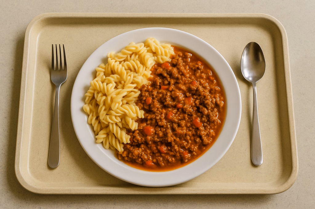 Brasilianischer Hackfleischtopf mit Nudeln (AI Generated)