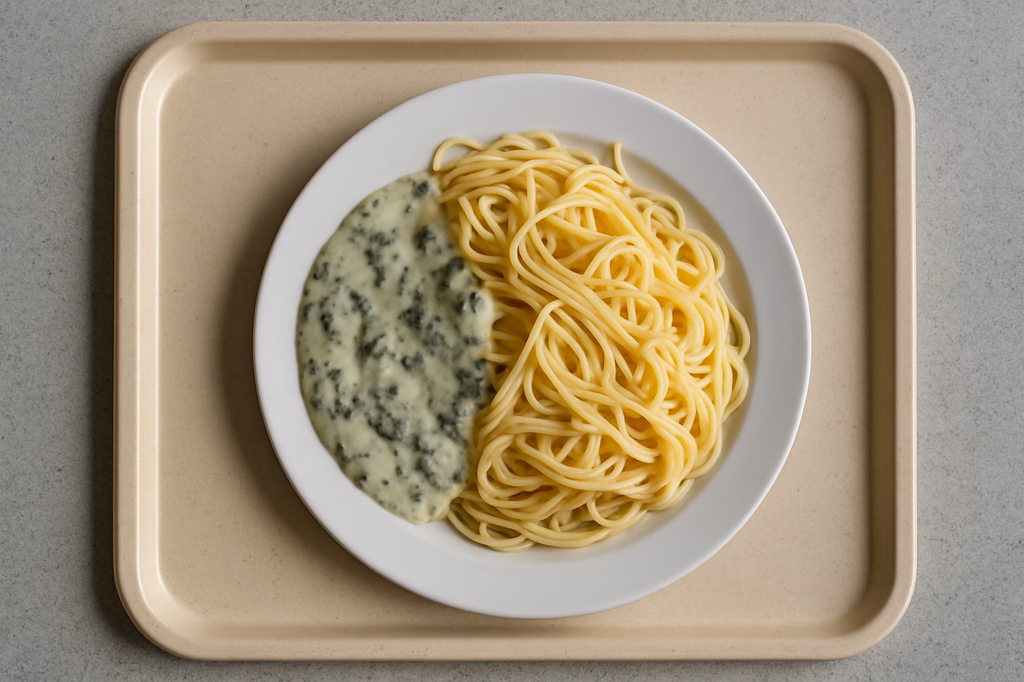 Spaghetti mit Gorgonzola - Spinatsoße (AI Generated)