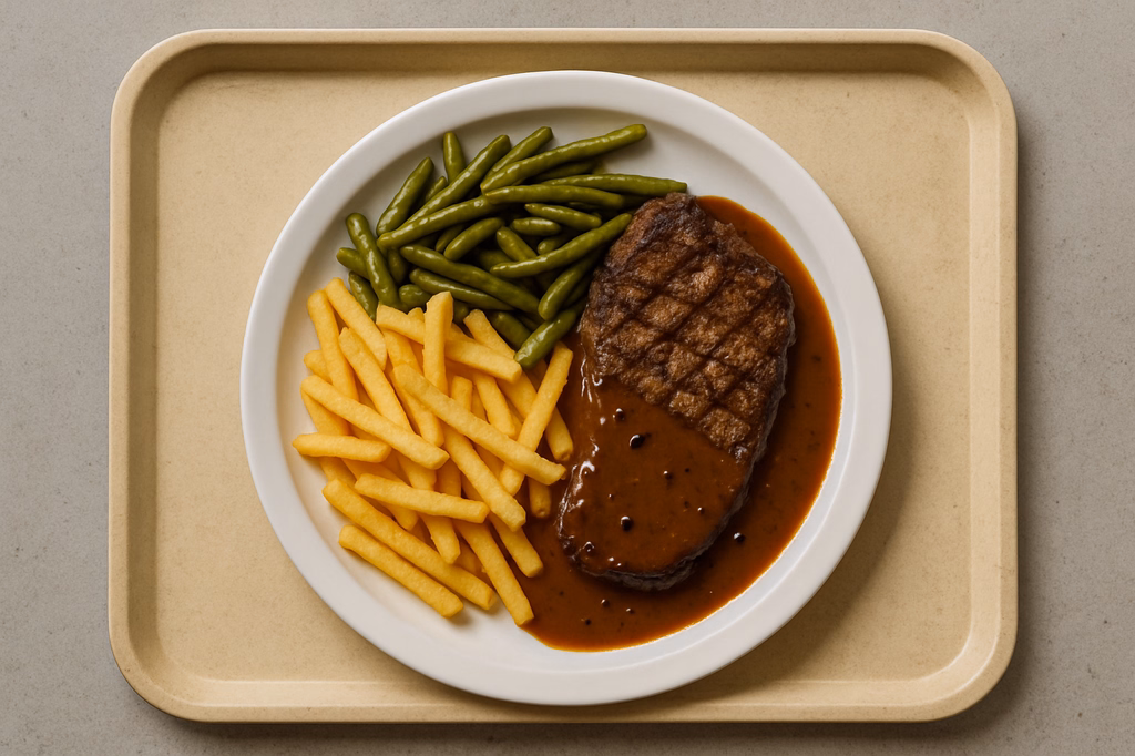 Rumpsteak vom Grill an Portwein - Pfeffersoße (AI Generated)