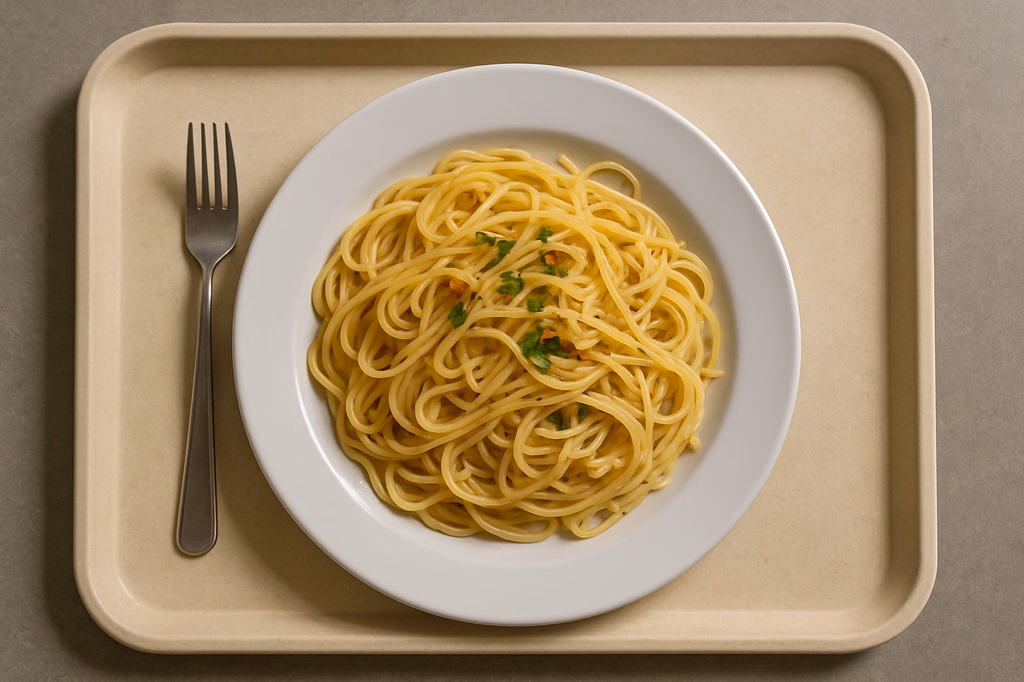 Pasta "Aglio Olio" - Vegan möglich (AI Generated)