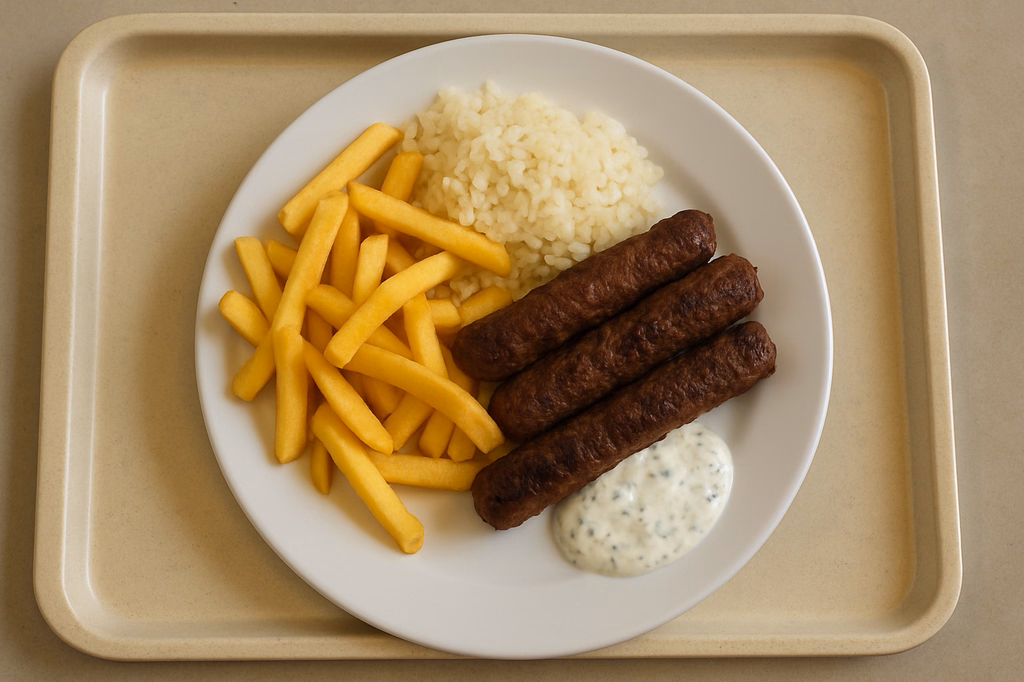 Cevapcici vom Rind mit hausgemachtem Kräuterdip (AI Generated)