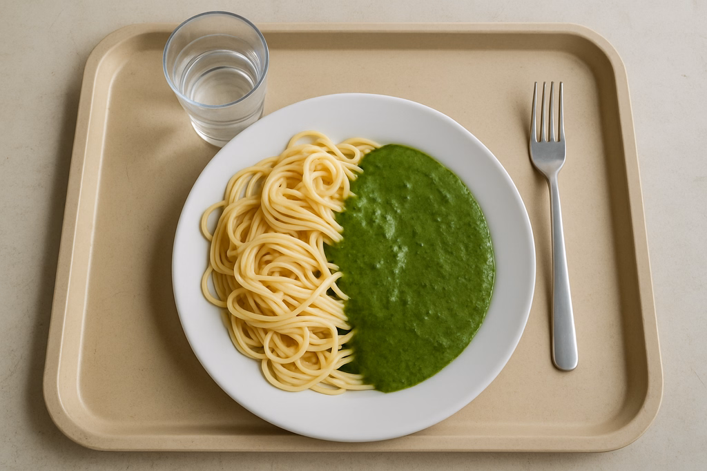 Spaghetti mit Bärlauchsoße (AI Generated)