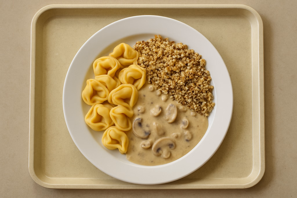 Tortellini " Quinoa " Champignonrahmsoße (AI Generated)