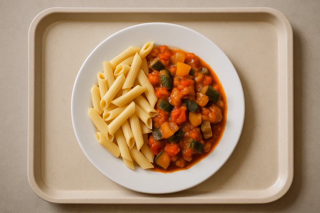 Pasta mit Ratatouillegemüse (AI Generated)