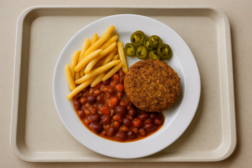 Veganer Quinoa Chili Burger mit spicy Jalapenos (AI Generated)