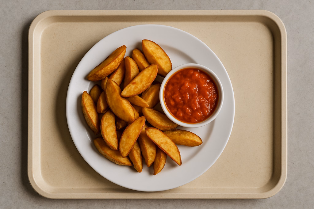 Country Wedges mit veganem Salsadip (AI Generated)