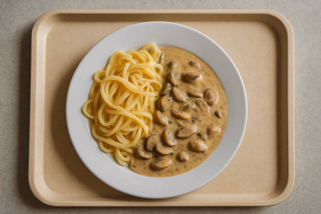 Pasta mit Rahmschwammerln (AI Generated)