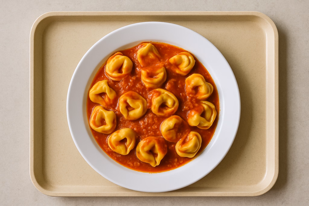 Tortelloni "Quinoa" mit Tomatensoße (AI Generated)