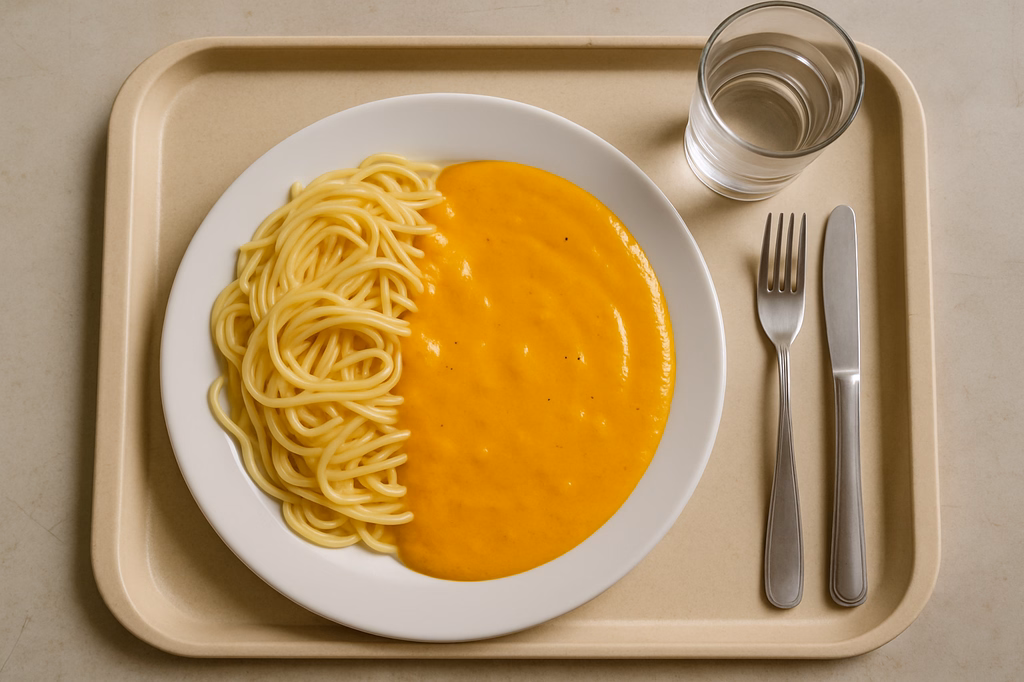 Spaghetti an Kürbiscremesoße (AI Generated)