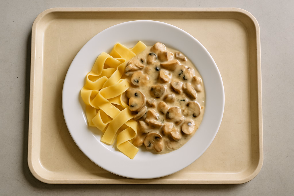 Pappardelle mit Rahmschwammerln (AI Generated)