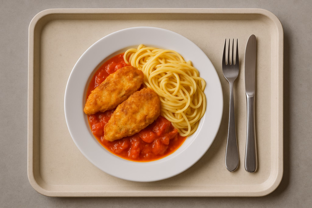 Hähnchenpiccata an Tomatenragout (AI Generated)