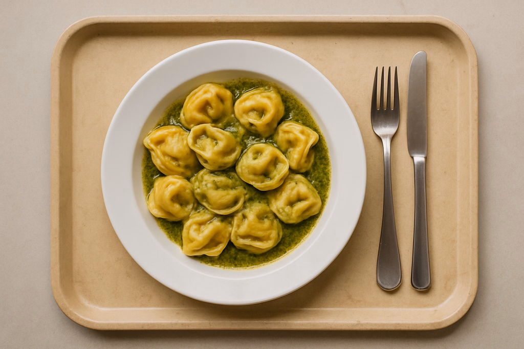 Käsetortelloni in Pestosoße "Genovese" (AI Generated)