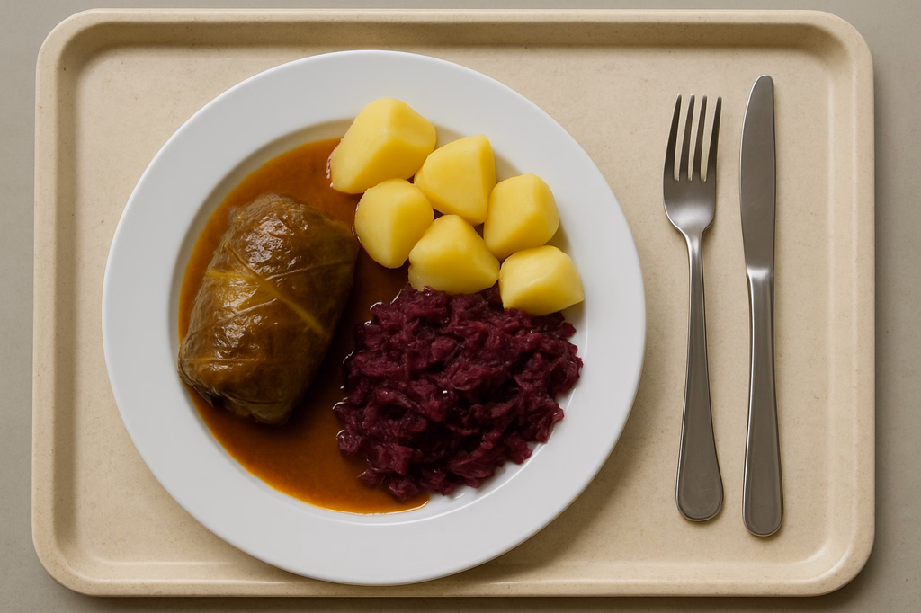 Kohlroulade mit Soße (AI Generated)