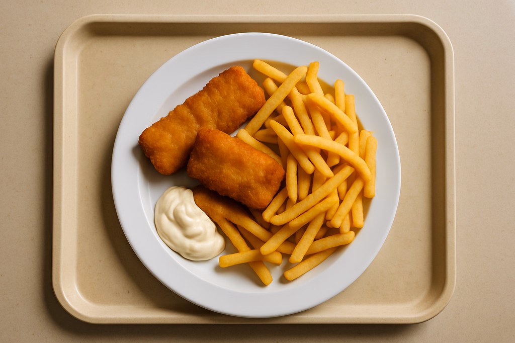 Fish´n Chips mit Mayo - Dip (AI Generated)