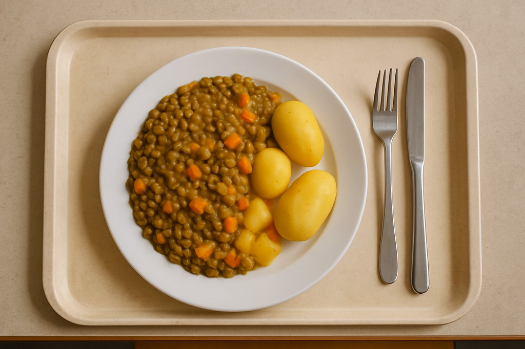 mensaVital: Linsen - Kartoffel - Kokos - Pfanne (AI Generated)