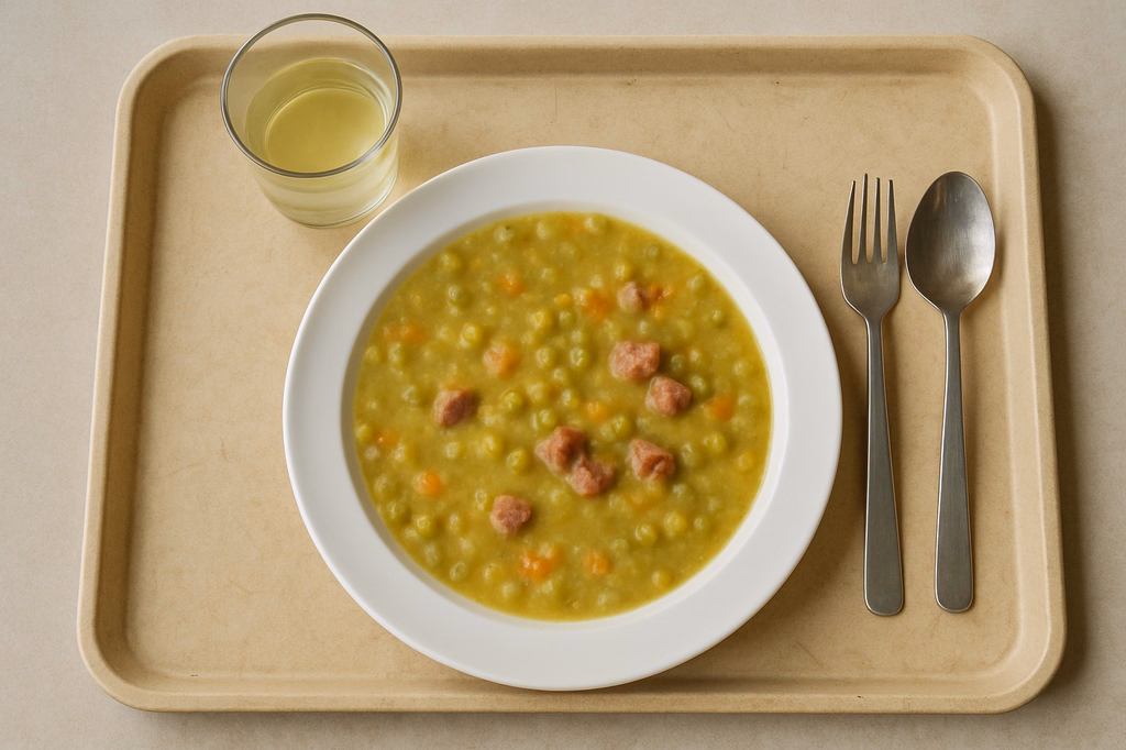 Erbsensuppe mit Speck (AI Generated)