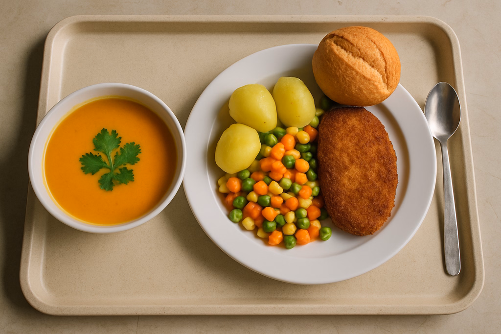 Karotten Kokossuppe mit frischem Koriander (AI Generated)